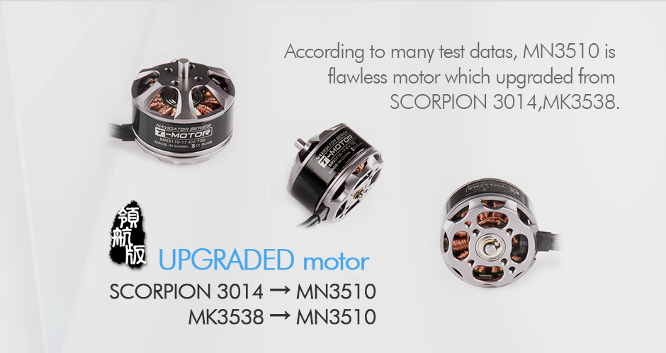MN3510 Multirotor Fixed Wing UAV Motor | T-MOTOR®