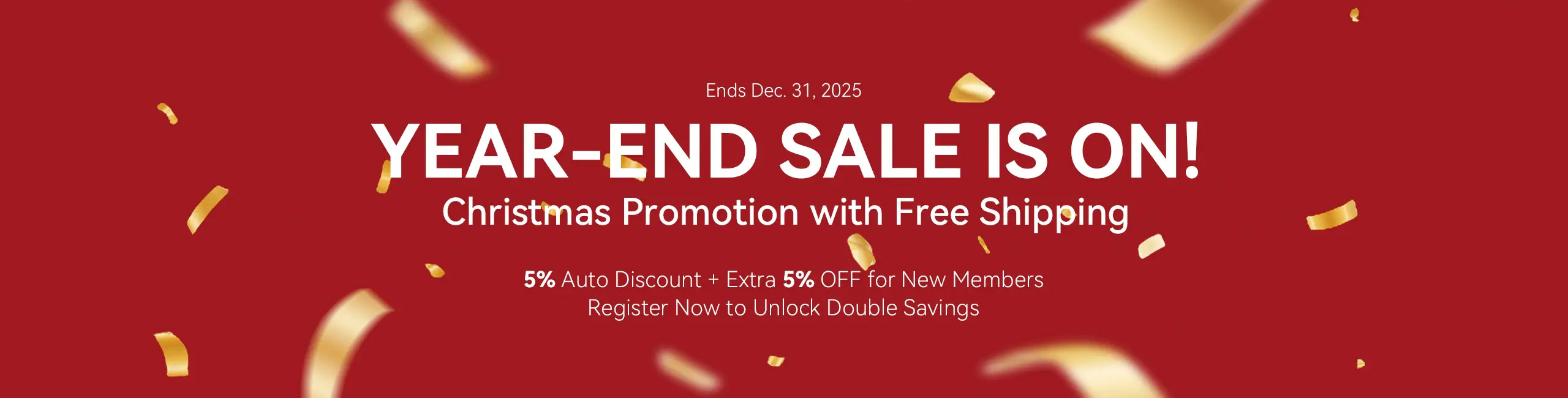 YEAR-END SALE IS ON! Christmas Promotion with Free Shipping