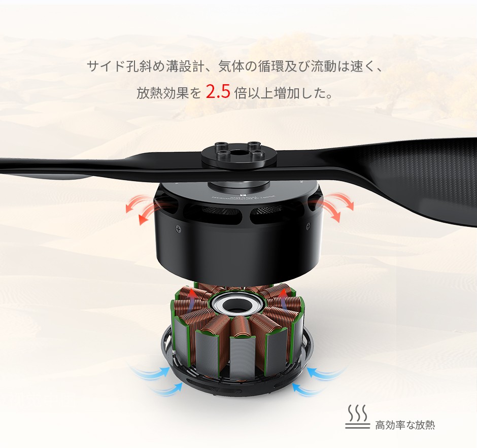 U11Ⅱ KV120 重荷重ドローン用産業用UAVモーター