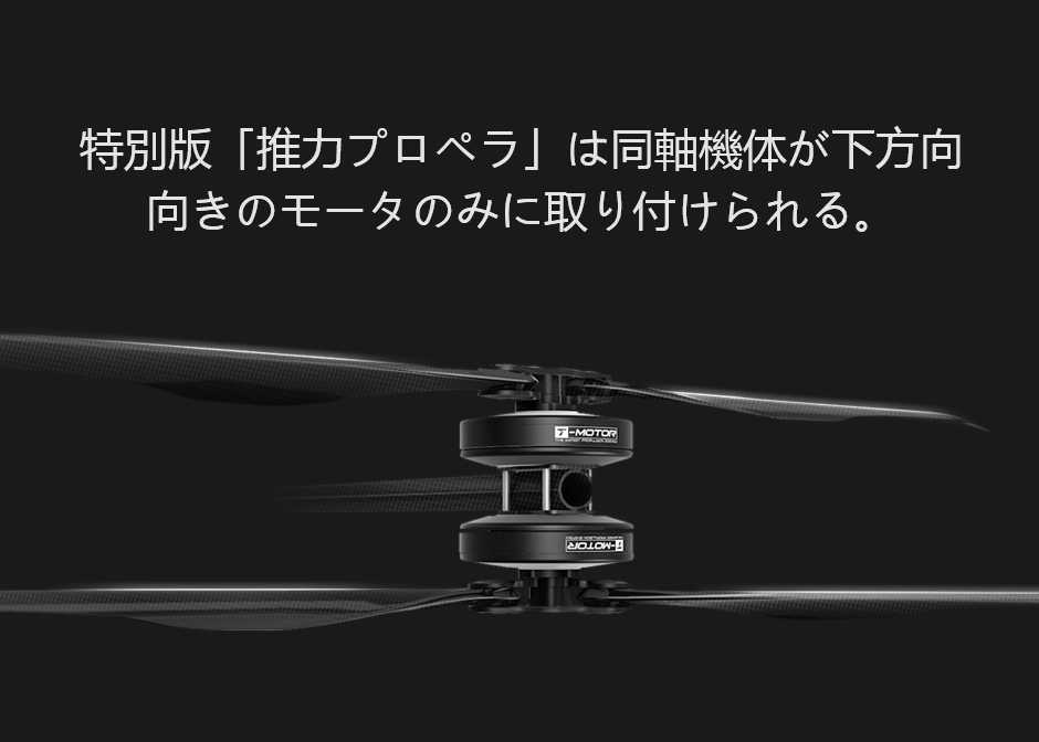 FA28.2*9.2プッシュ式CF製折りたたみプロペラ：UAV向け