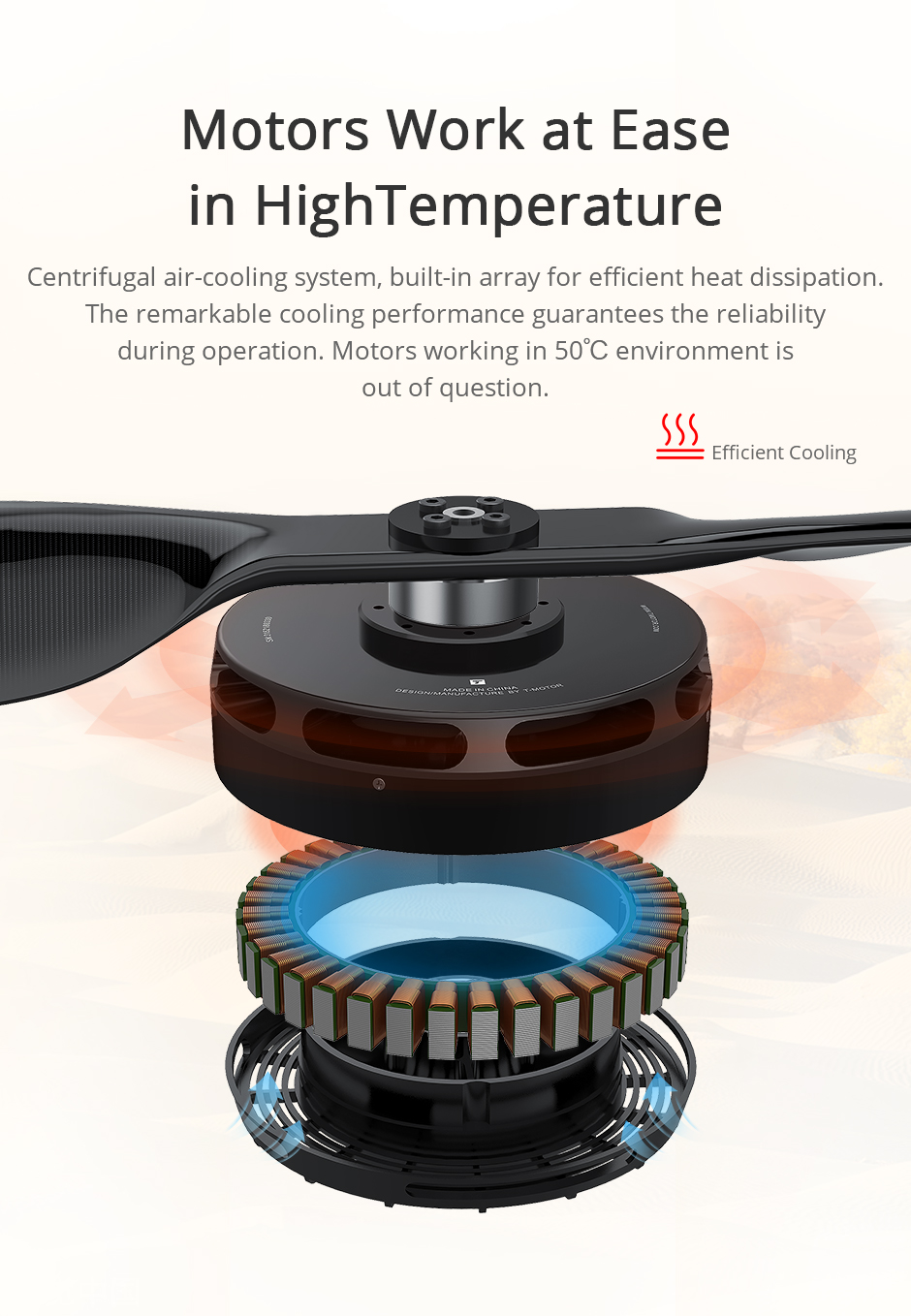 U15II Heavy Lift Drone Motor KV80 for Industry | T-MOTOR