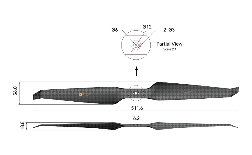 HEP-L 20 Inch Propeller Engineering Drawing (English Version).png