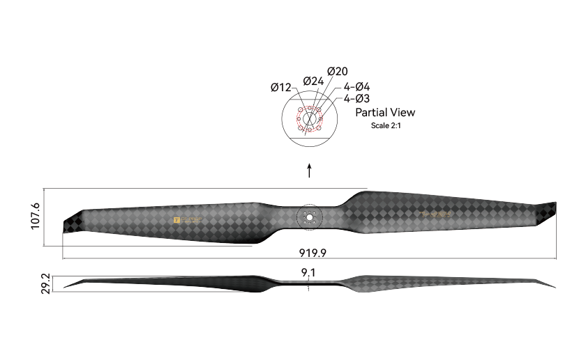 HEP-L 36 Inch Propeller Engineering Drawing (English Version).png
