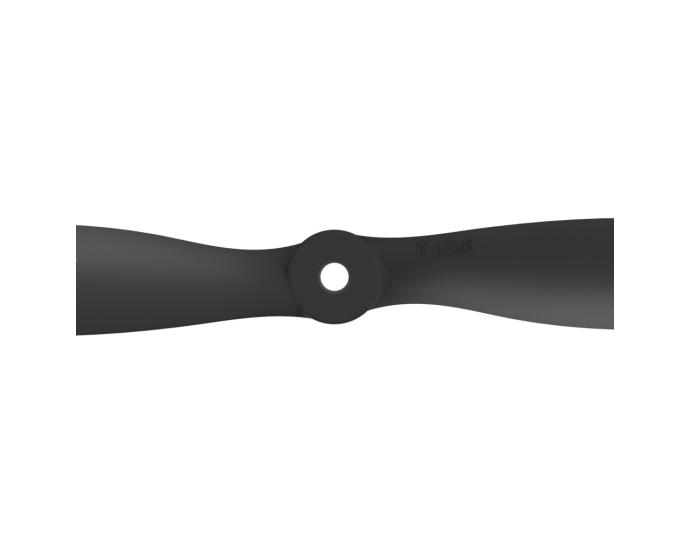 T12*6 Black CW Outdoor Plane Polymer Material Propeller